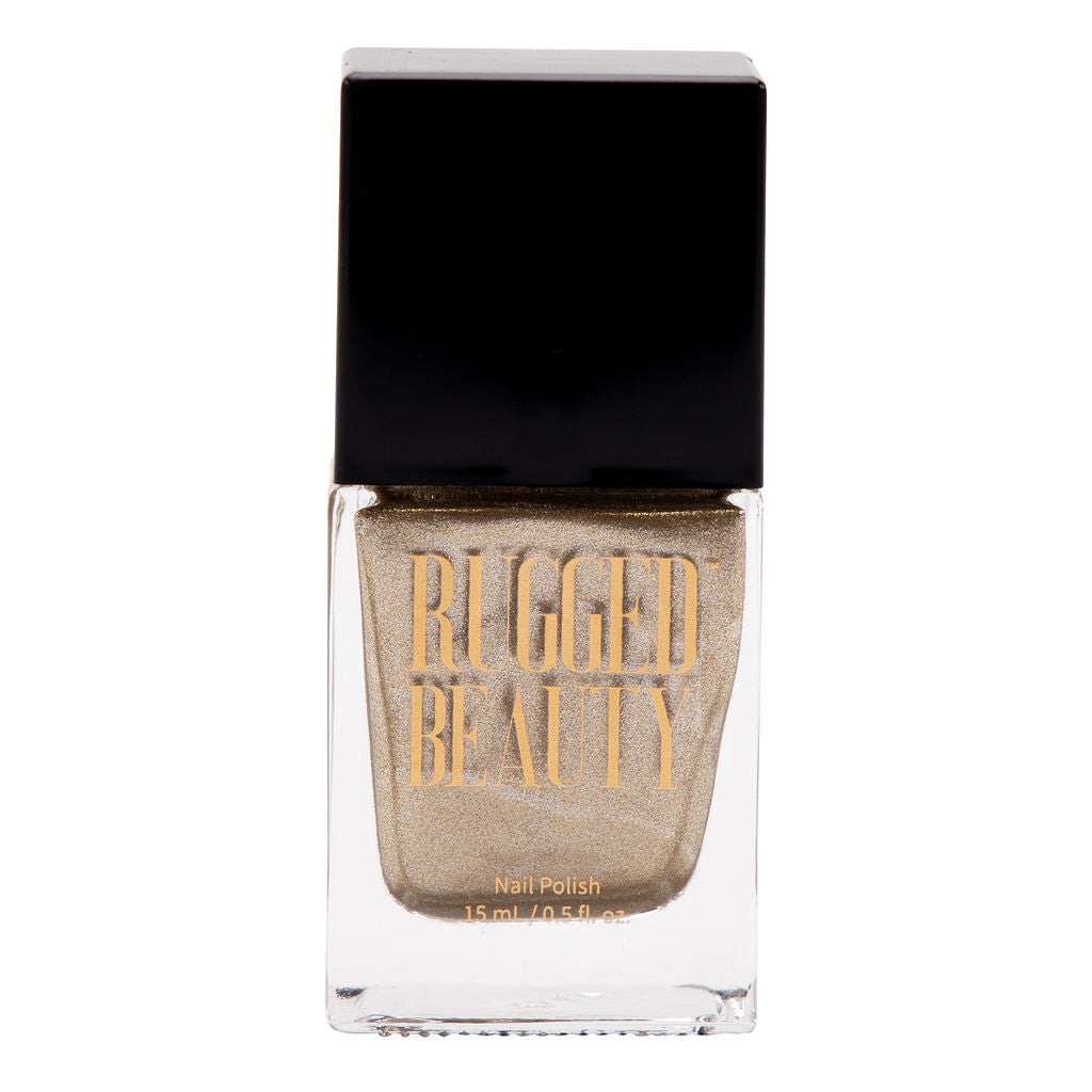 Stay Riveting In Our Metallic Gold Nail Polish | We Are Rugged