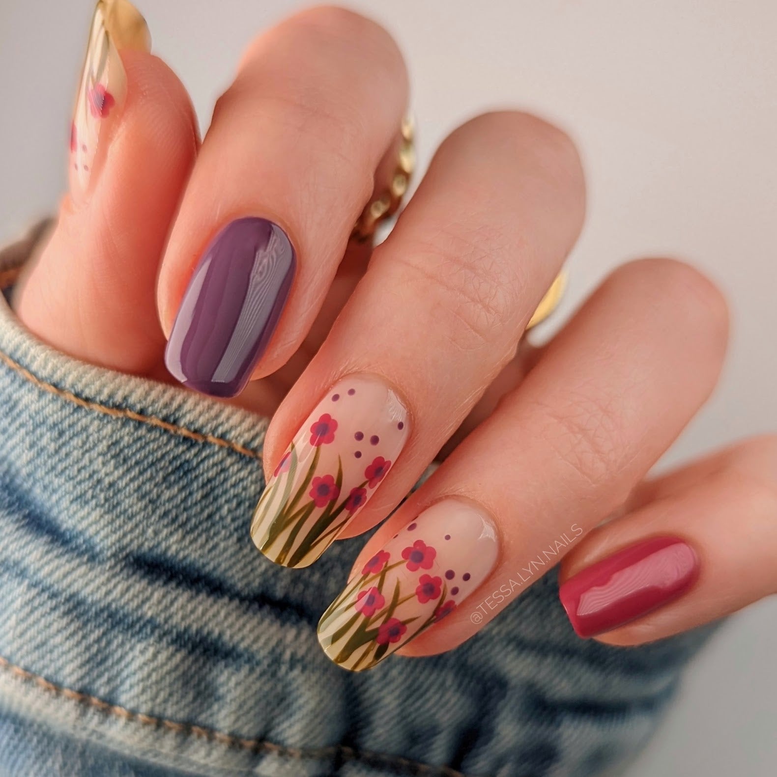 Forest Fauna Mani Inspiration