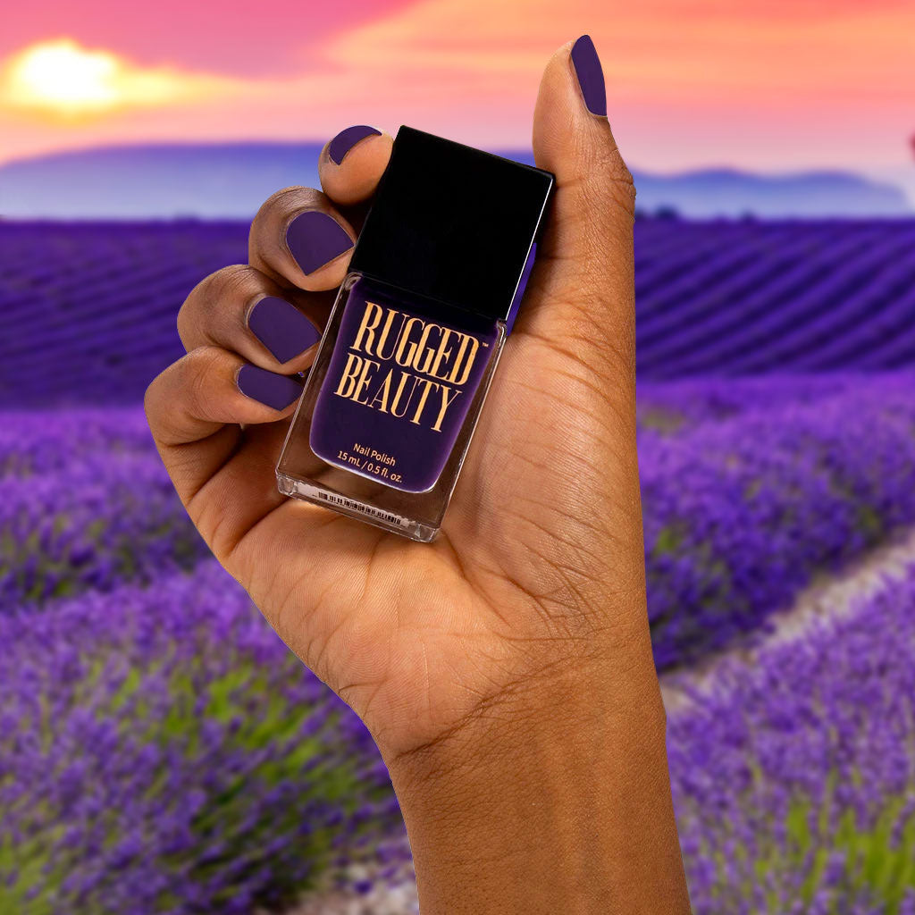 "Coordination" Lavender Nail Polish is the perfect combination of bright hues and muted highlights