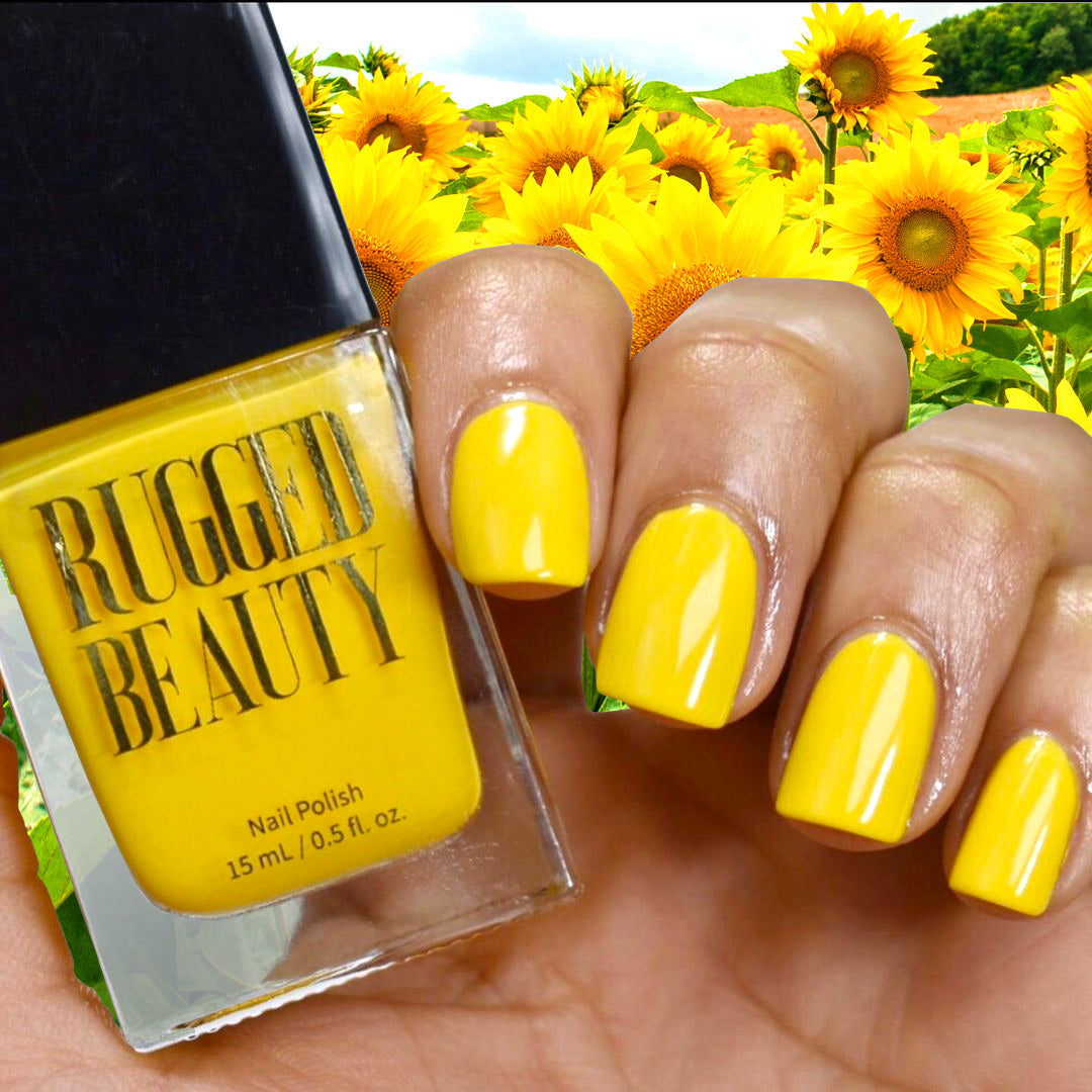 Be As Vibrant As A Summertime Flower with Sunflower Bright Yellow Nail Polish