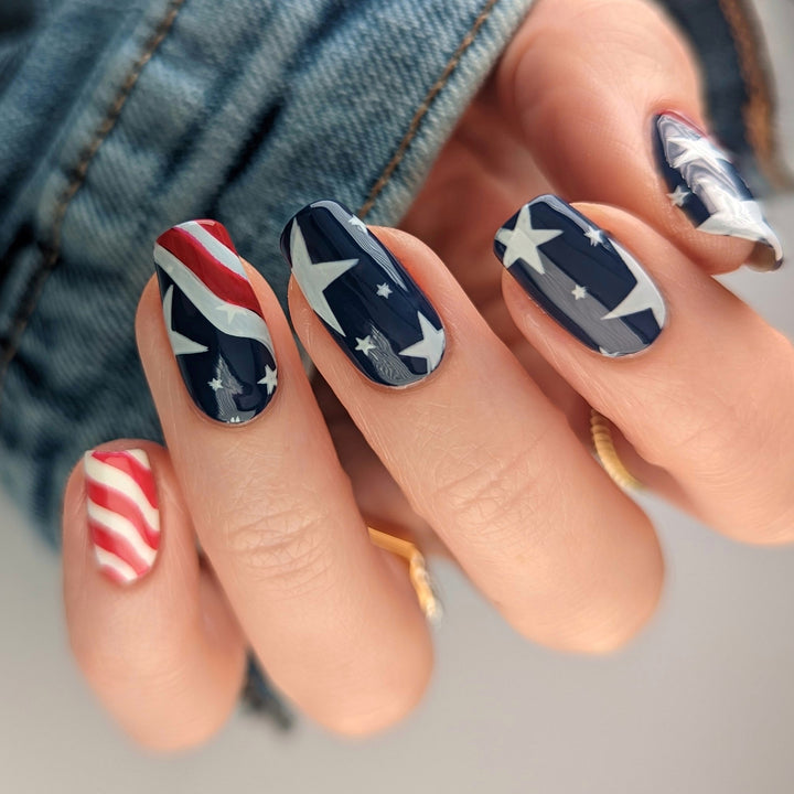 Denim Jeans Blue Nail Polish