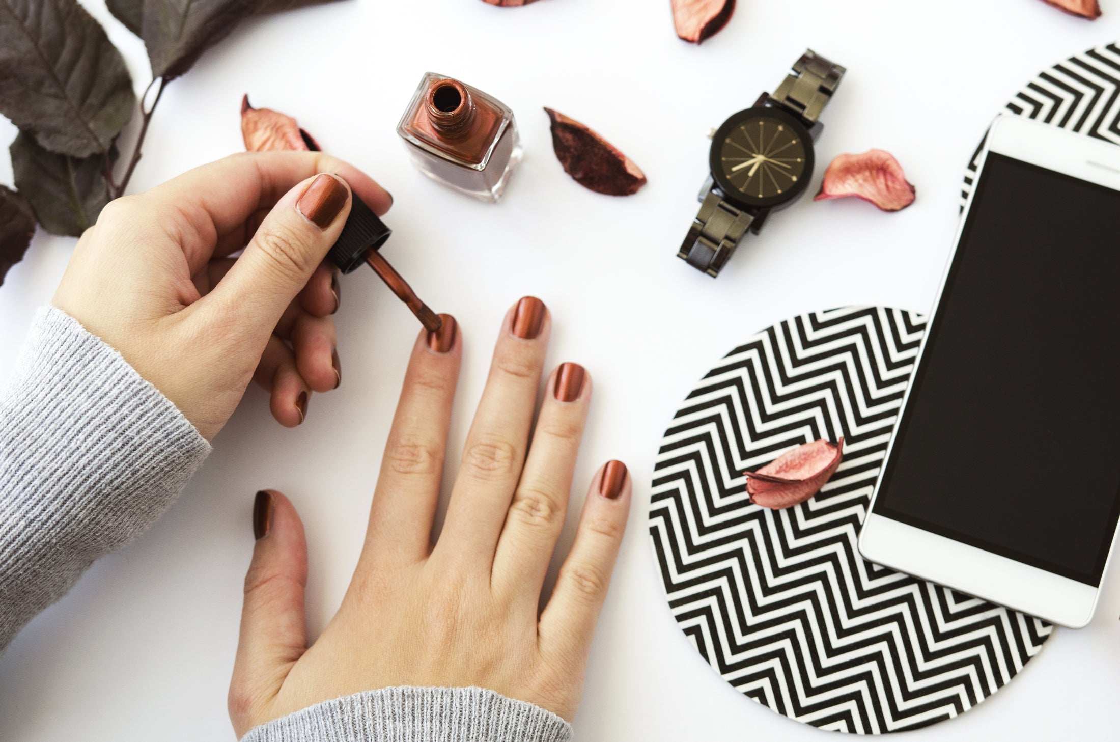 Copper (Shimmery Metallic Nail Polish)